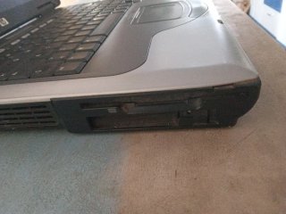 Portátil HP antiguo, falta disco duro
