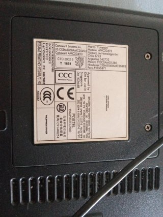Portátil HP antiguo, falta disco duro