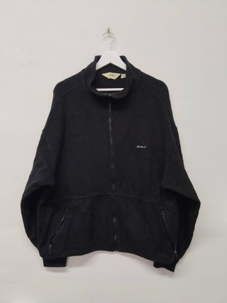 Eddie Bauer Fleece Jacket M Oversize Black