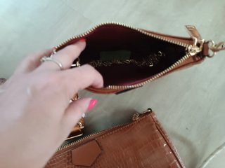 Set 2 bolsos y monedero efecto piel cocodrilo