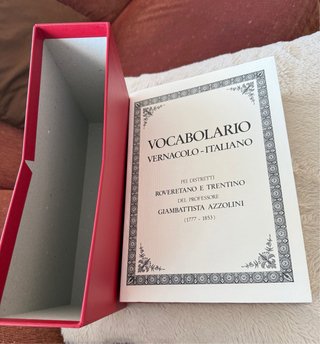 Volume "Vocabolario vernacolo-italiano