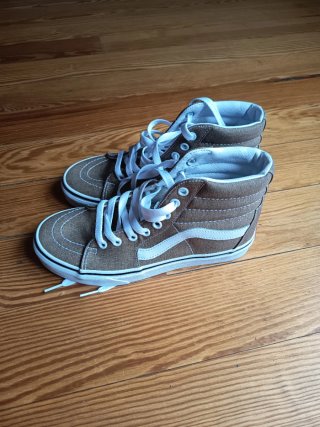 Vans sk8-Hi altas Talla 36.5 Kaki Nuevas etiqueta