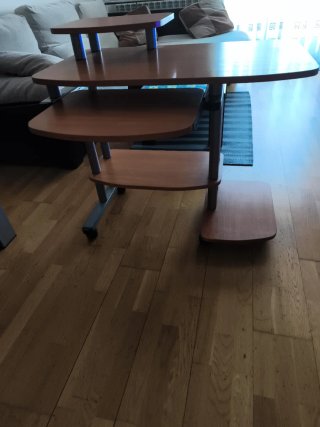 Mesa Ordenador Madera y Metal