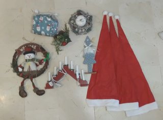 (SE VENDE TODO LO QUE HAY EN LA FOTO) Set Navideño