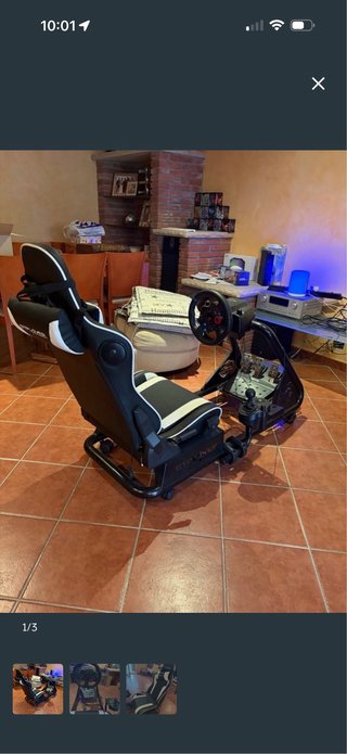 Next Level Racing Volante con Asiento y Pedales