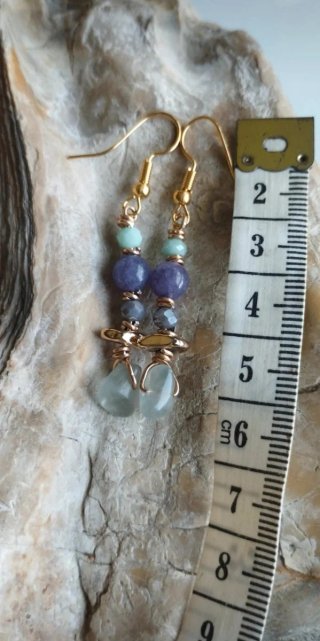 Pendientes Piedras Naturales