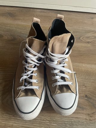 Zapatillas Converse Altas Beige