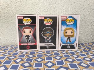 Funko: Black Widow, Kamala Khan, Captain marvel
