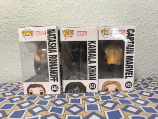 Funko: Black Widow, Kamala Khan, Captain marvel