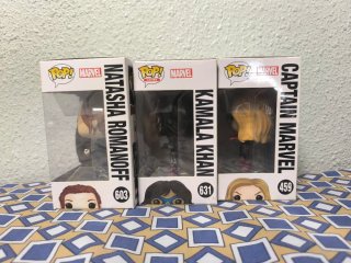 Funko: Black Widow, Kamala Khan, Captain marvel