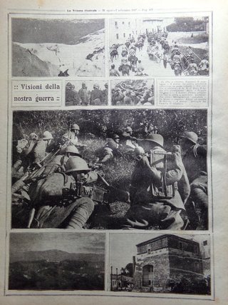La Tribuna Illustrata 26 Agosto 1917 WW1 Gradisca