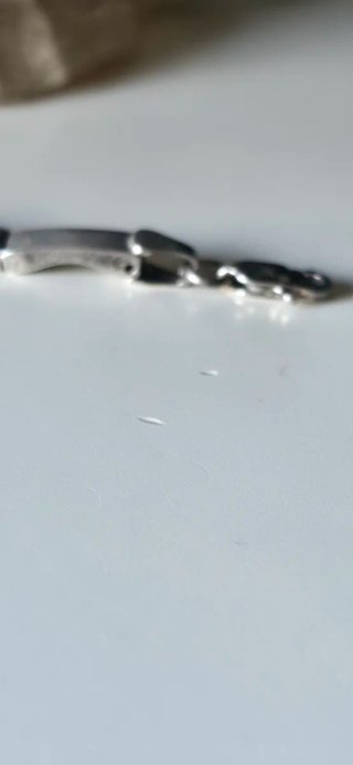Preciosa pulsera años 80 plata mate combinada
