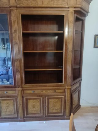Librería madera maciza estilo inglés