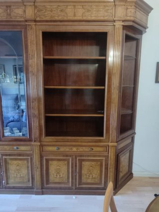 Librería madera maciza estilo inglés