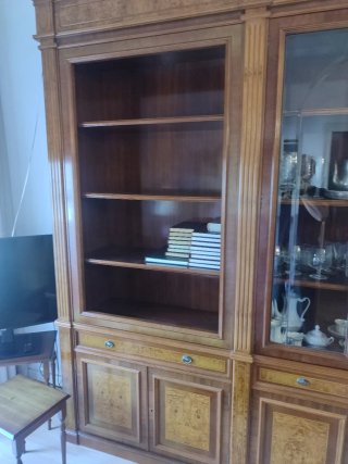 Librería madera maciza estilo inglés