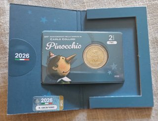 2€ commemorativi Pinocchio Carlo Collodi