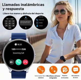 Reloj Inteligente GWENLAND Rosa Impermeable
