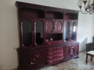 Mueble/ Aparador comedor madera y cristal