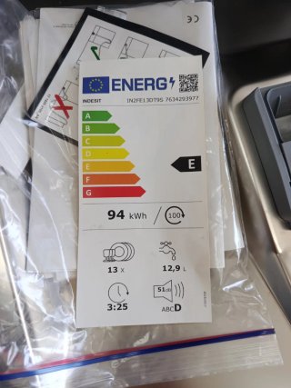 Lavavajillas Indesit Gris