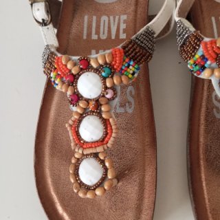 Sandalias Mandarina Boho Multicolor