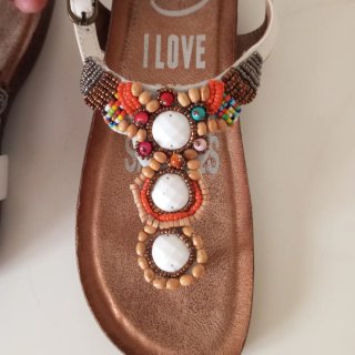 Sandalias Mandarina Boho Multicolor