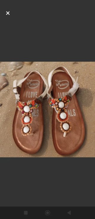 Sandalias Mandarina Boho Multicolor
