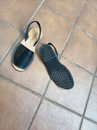 Abarcas Menorquina Furan Negras Talla 39