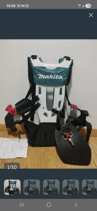 Arnés Desbrozadora Makita es muy cómodo y ligero