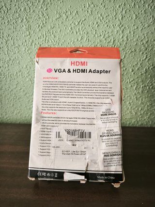 Adaptador HDMI a VGA y Splitter