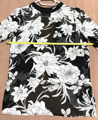 Blusa OVS Gasa Estampada Flores