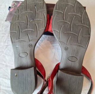 Sandalias Parker Piel Rojas