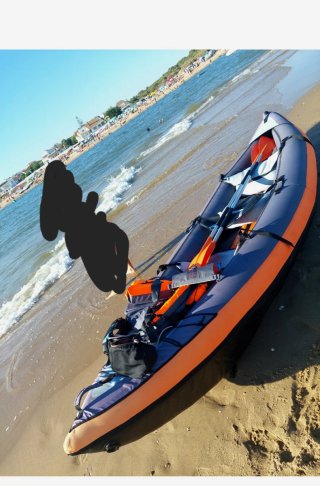 Kayak hinchable 3 plazas Decathlon