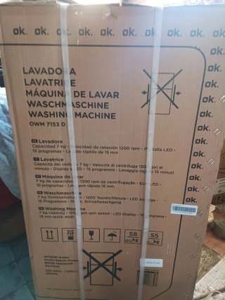 Lavadora OK 7kg OWM 7153 D nueva