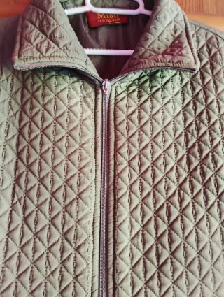 Chaqueta acolchada verde