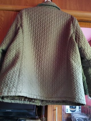 Chaqueta acolchada verde