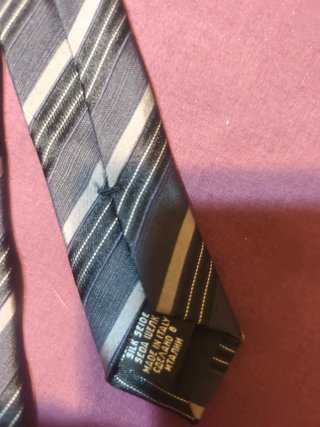 Corbata Hugo Boss de seda a Rayas Grises y Negras