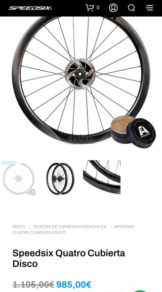 Ruedas SpeedSix Carbono quatro