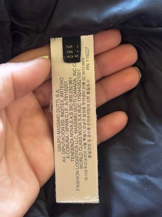 Abrigo de invierno Massimo Dutti Negro