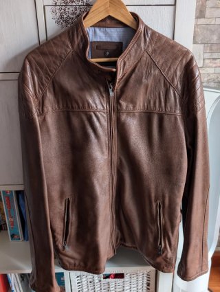 Chaqueta de cuero Massimo Dutti