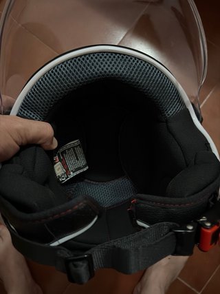 Casco Moto LS2 Blanco con Visera
