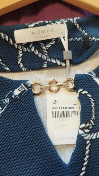 Jersey Mujer Azul y Blanco