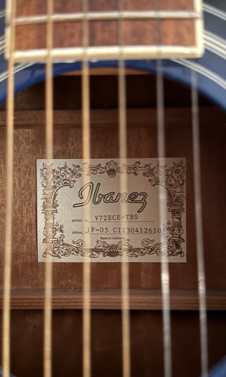 Ibanez V72ECE-TBS Electroacústica