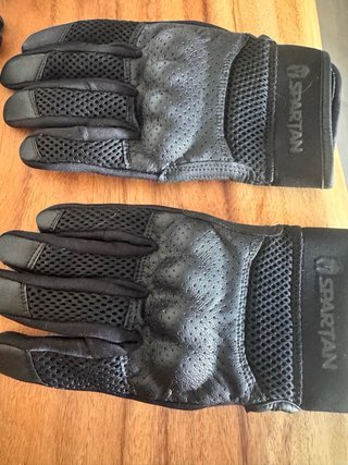Guantes de moto Spartan verano negros