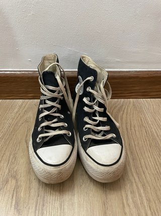 Converse plataforma negras