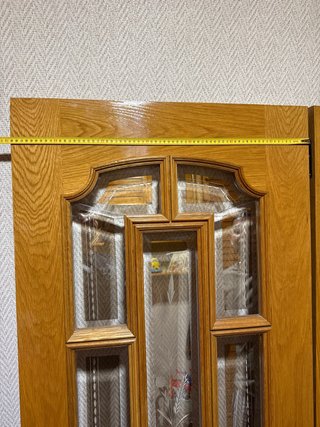 Puertas de comedor de madera con cristal
