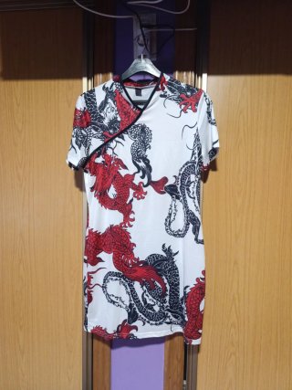 Vestido estilo kimono dragón