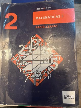 Libro MATEMÁTICAS 2 Bachillerato OXFORD