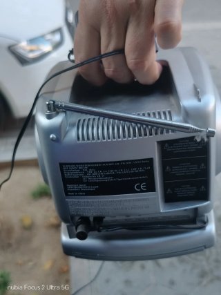 Televisor y Radio Vintage Plata