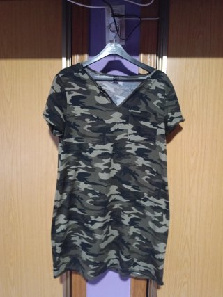 Vestido militar camuflaje