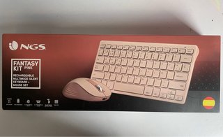 Teclado NGS compacto rosa